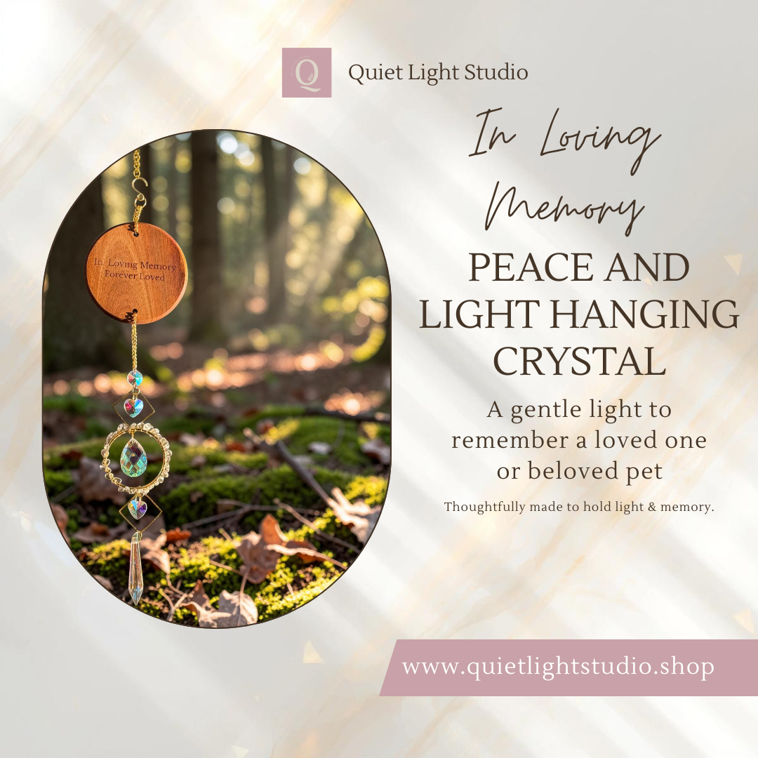 Peace and Light Hanging Crystal