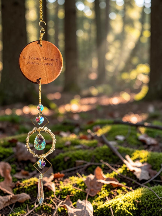 Peace and Light Hanging Crystal