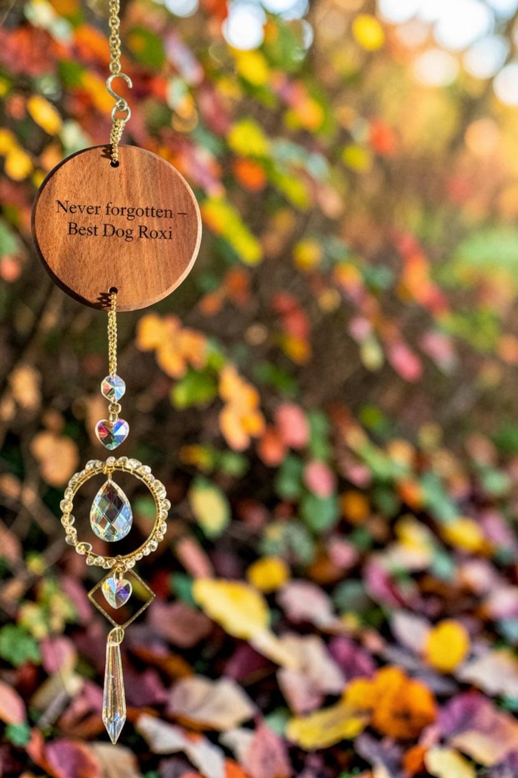 Peace and Light Hanging Crystal