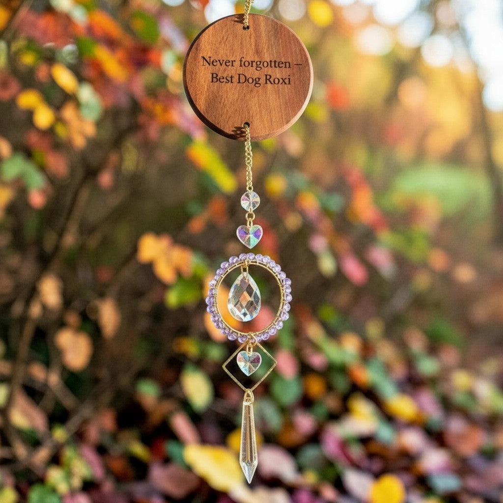 Peace and Light Hanging Crystal
