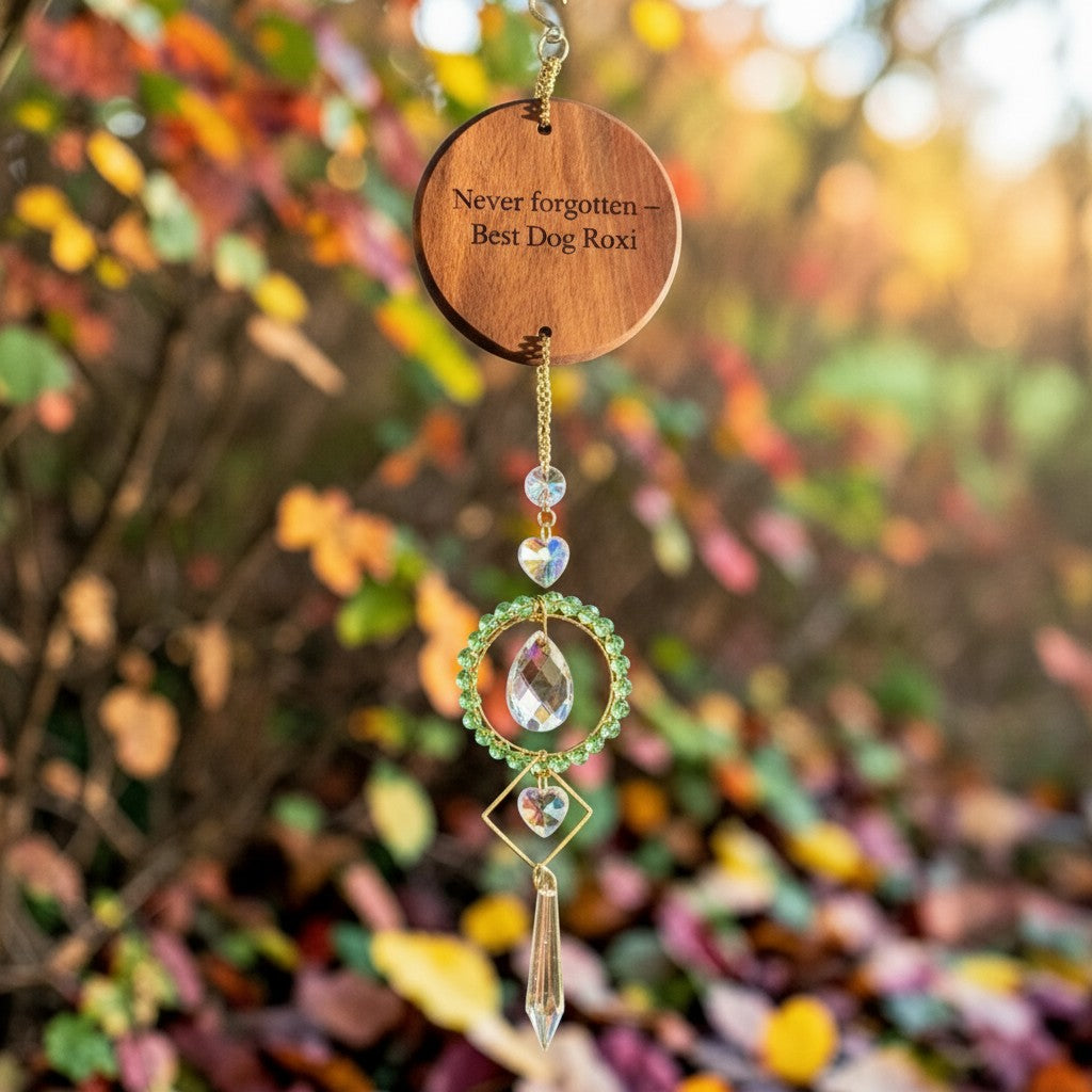 Peace and Light Hanging Crystal