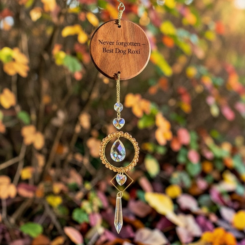 Peace and Light Hanging Crystal