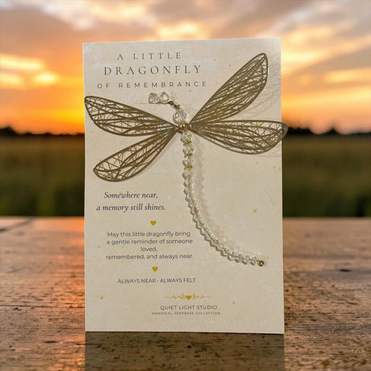 A Little Dragonfly of Remembrance – Memorial Keepsake