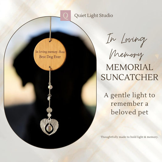 Pet Memorial Suncatcher – Dog & Cat Keepsake 🌈