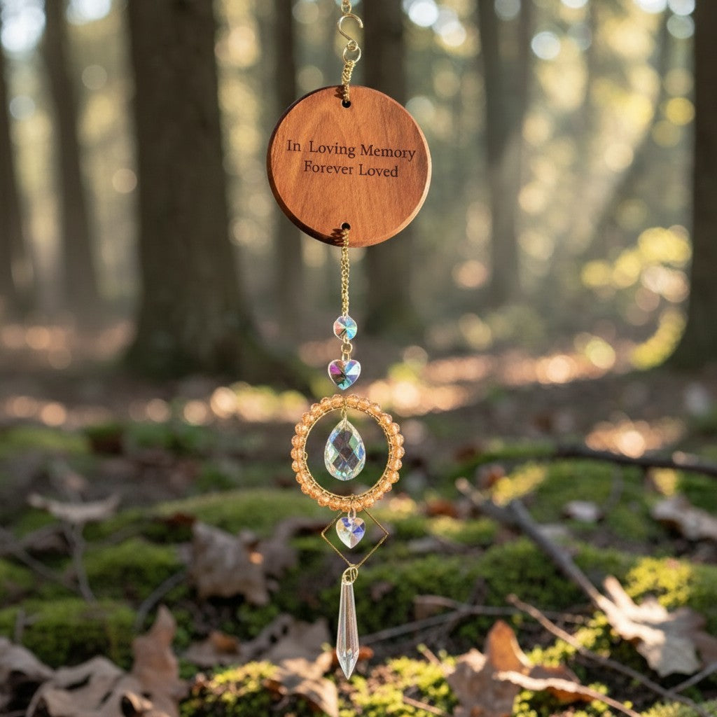 Peace and Light Hanging Crystal