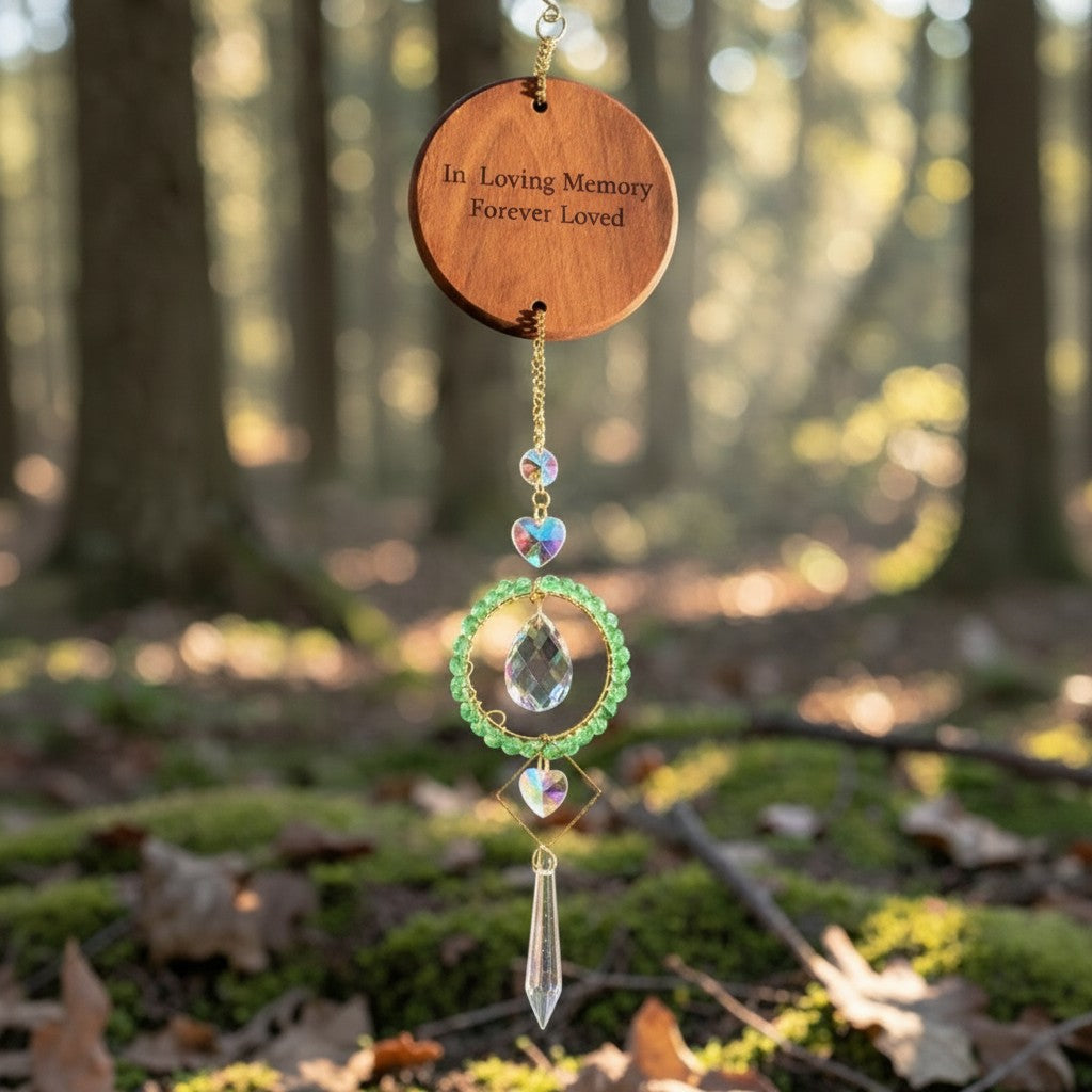 Peace and Light Hanging Crystal
